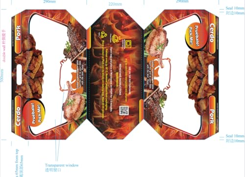 Bolsas para Pernil, Paleta, Costillas, Chicharrón Asada o Rostizada • 100 unidades