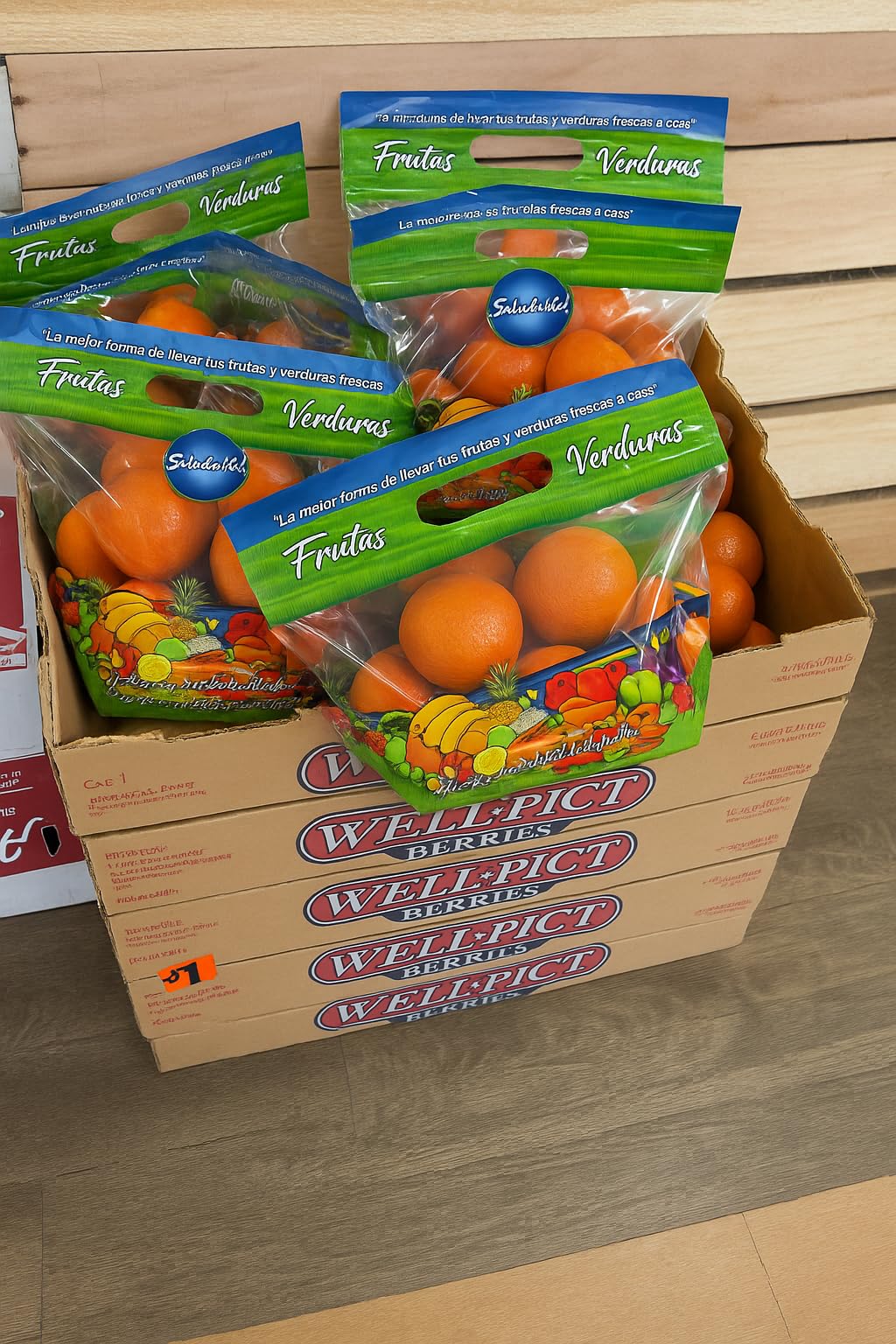 Bolsas transparente ventilada, para frutas y verduras (uvas, manzanas, peras, mangos, etc.), cierre tipo Ziplok, libres de BPA, paquete de 500, medidas10 x 104 cm, 50 micrones de espesor.
