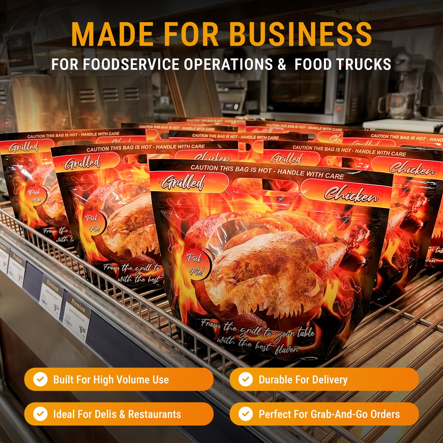 Bolsa para Pollo Rostizado • 250 unidades