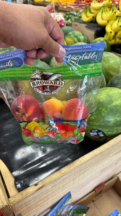 Bolsas transparente ventilada, para frutas y verduras (uvas, manzanas, peras, mangos, etc.), cierre tipo Ziplok, libres de BPA,  paquete de 500, medidas10 x 104 cm, 50 micrones de espesor.