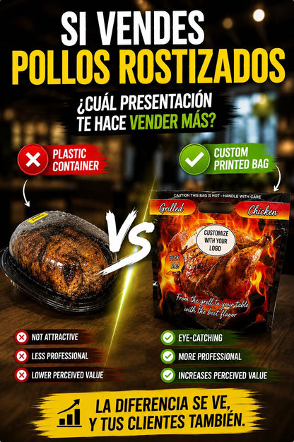 Bolsa para Pollo Rostizado • 250 unidades